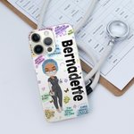 Personalized Nurse Daily Affirmations Clear Cell Phone Case for iPhone with Name Nurse Week Graduation Christmas Birthday Gift for Nurse