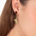 Personalised Balloon Highland Cow Stud Earrings 925 Sterling Silver with Birthstone Cute Animal Earrings Gifts for Women Girls Cow Lover Christmas