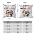 Personalized Partners In Crime If We Get Caught You're Deaf I Don't Speak English Throw Pillow Cover Cushion Birthday Christmas Gift for Besties
