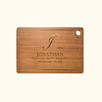 Personalised Wooden Chopping Board Chopping Board with Engraved Name Anniversary Birthday Housewarming Gift for Mother Grandma Cooker