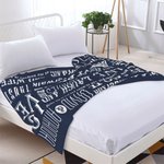 Coperta personalizzata per i ricordi della coppia Coperta per il divano con testo Accessorio per il campeggio Ricordo romantico d'amore Anniversario d