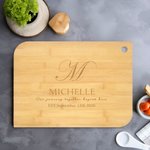 Personalised Wooden Chopping Board Chopping Board with Engraved Name Anniversary Birthday Housewarming Gift for Mother Grandma Cooker