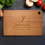 Personalised Wooden Chopping Board Chopping Board with Engraved Name Anniversary Birthday Housewarming Gift for Mother Grandma Cooker