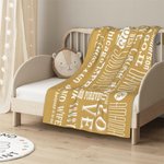 Coperta personalizzata per i ricordi della coppia Coperta per il divano con testo Accessorio per il campeggio Ricordo romantico d'amore Anniversario d