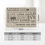 Personalizzato Live Laugh And Love Memorial Coppia zerbino per camera da letto bagno cucina regalo inaugurazione casa decorazione