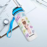 Personalisierte Krankenschwester tägliche Affirmationen 32oz Wasser Tracker Flasche Krankenschwester Graduierung Geschenk Rn Danke Geschenk Krankensch