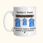 Tazza personalizzata da 11oz/15oz per squadre di calcio Tazza per magliette di calcio Tazza di caffè divertente Regalo di compleanno per papà mamma no