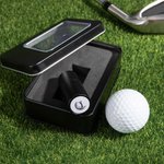 Tampon de Balle de Golf avec Logo Personnalisé Accessoire de Golf avec Boîte en Métal Cadeau d'Anniversaire Noël Fête des Pères pour Amateurs de Golf