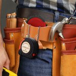 Personalized Tape Measure Clip Holder Stainless Steel Pocket Protector Measuring Tool Organizer Gift for Dad Woodworker Craftman