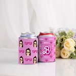 Personnalisé 12pcs Style Poupée Fille Come On Let's Go Party 12oz 16oz Sleeve Hugger Cooler Birthday Christmas Bachelorette Party Favor