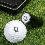Tampon de Balle de Golf avec Logo Personnalisé Accessoire de Golf avec Boîte en Métal Cadeau d'Anniversaire Noël Fête des Pères pour Amateurs de Golf