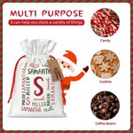 Bolsa de Regalo Personalizada con Nombre e Inicial para Niños Navidad Cumpleaños Fiesta Aniversario
