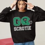 Personalisierte Fußball-Thema kurze Ärmel Glitter T-Shirt mit Namen und Nummer