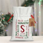 Bolsa de Regalo Personalizada con Nombre e Inicial para Niños Navidad Cumpleaños Fiesta Aniversario