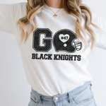 Personalisierte Fußball-Thema kurze Ärmel Glitter T-Shirt mit Namen und Nummer