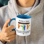 Tazza personalizzata da 11oz/15oz per squadre di calcio Tazza per magliette di calcio Tazza di caffè divertente Regalo di compleanno per papà mamma no