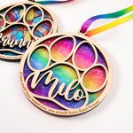 Ornement de Noël personnalisé Rainbow Bridge avec texte et nom gravés Cadeau commémoratif pour l'amoureux des animaux de compagnie