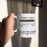 Tazza personalizzata da 11oz/15oz per squadre di calcio Tazza per magliette di calcio Tazza di caffè divertente Regalo di compleanno per papà mamma no