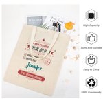 Personalisierte spezielle Lieferung vom Weihnachtsmann Handtasche Retro Name Canvas Tasche wiederverwendbare Einkaufstasche Weihnachten Party Gunst li