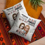 Personalizzato We Are More Than Besties Throw Pillow Cover Cuscino Compleanno Regalo di Natale per Besties Sofa Decor