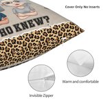 Personalized Apparently We're Trouble When We Are Together Who Knew Throw Pillow Cover Cushion Birthday Christmas Gift for Besties Sofa Ornament