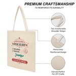 Personalisierte spezielle Lieferung vom Weihnachtsmann Handtasche Retro Name Canvas Tasche wiederverwendbare Einkaufstasche Weihnachten Party Gunst li