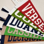 Personalized Colourful Classic Felt Pennant Flag Wall Banner with Text Classroom Office Decor Gift Back to School Gift for Team Teacher