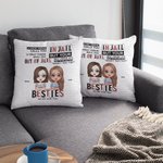 Personalizzato We Are More Than Besties Throw Pillow Cover Cuscino Compleanno Regalo di Natale per Besties Sofa Decor
