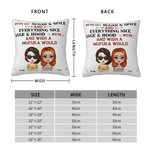 Personalizzato Non Siamo Zucchero e Spezie Tutto Bello Copri Cuscino Cuscino Compleanno Regalo di Natale per Amici Bestie Divano Decor