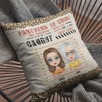 Gepersonaliseerde Besties Partners In Crime Kussenhoes Verjaardag Kerstcadeau voor Besties Sofa Decor