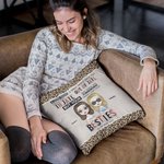 Personalised We Are More Than Besties Throw Pillow Cover Cushion Sofa Decor Birthday Gift for Besties