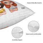 Personalizzato Non Siamo Zucchero e Spezie Tutto Bello Copri Cuscino Cuscino Compleanno Regalo di Natale per Amici Bestie Divano Decor