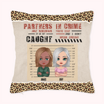 Gepersonaliseerde Besties Partners In Crime Kussenhoes Verjaardag Kerstcadeau voor Besties Sofa Decor