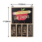 Segno personalizzato del corridoio dell'insegnante Lavagna di legno Giorno dell'insegnante Apprezzamento Ritorno a scuola Regalo per l'insegnante collega