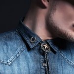 Personalized Horseshoe Lapel Pin with Name Good Luck Charm Hat Accessory Birthday Christmas Gift for Cowboy Horse Lover