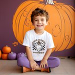 Personalised Trick or Treat Ghost Happy Spooky Halloween T-Shirt Pumpkin Skeleton Shirt Halloween Gift for Kids Children Friends