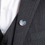 Gepersonaliseerde Foto Reversspeld Herinnerings Boutonniere Speld Huwelijk Vaderdag Geschenk voor Mannen Groomsmen