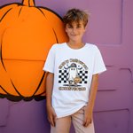 Personalised Trick or Treat Ghost Happy Spooky Halloween T-Shirt Pumpkin Skeleton Shirt Halloween Gift for Kids Children Friends