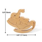 Personalisierte handgefertigte Elefant Mutter und Baby Holzdekoration Gravur mit Namen Weihnachten Geburtstag Muttertag Geschenk für Mama Baby