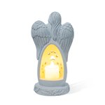 Personalized Angel Embracing Pet Candle Holder Figurine with LED Light Sympathy Memorial Gift for Loss of Pet