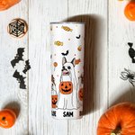 Personalisierte Fall Ghost Dogs 20oz Skinny Becher mit Fledermaus Süßigkeiten Muster Halloween Party Spooky Saison Geschenk für Hundeliebhaber