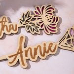 Personalized Money Holder with Birth Flower and Name Wedding Gift Birthday Gift Christmas Gift for Family or Friend