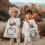 Personalisierte Happy Halloween Creep It Real Treat Tasche Geist Spooky Skelett Kürbis Jute Tasche Tote Bag Home Dekoration Halloween Geschenk für Fam