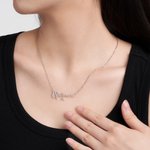 Gepersonaliseerde Naam Ketting met Geboortebloem Moederdag Verjaardag Dag Bloemen Sieraden Cadeau voor Vrouwen