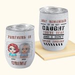 Gepersonaliseerde Partners In Crime Bestie Quote Wijn Tumbler met Rietje Grappig Verjaardag Kerstcadeau voor Bestie Beste Vriendin