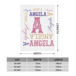 Gepersonaliseerde hoge kwaliteit super zacht molton of Sherpa deken met initiële naam cadeau voor kind vriend