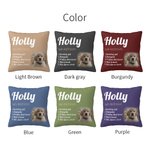 Personligt flerfärgat kuddöverdrag med foto och text Födelsedag eller julklapp för husdjursälskare