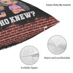 Henkilökohtainen Ilmeisesti olemme ongelmia, kun olemme yhdessä Kuka tiesi heittää tyynynpäällinen tyynynpäällinen joulu syntymäpäivälahja Besties Sisko sohva sisustus