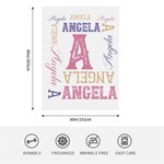 Gepersonaliseerde hoge kwaliteit super zacht molton of Sherpa deken met initiële naam cadeau voor kind vriend