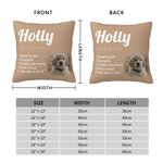 Personligt flerfärgat kuddöverdrag med foto och text Födelsedag eller julklapp för husdjursälskare